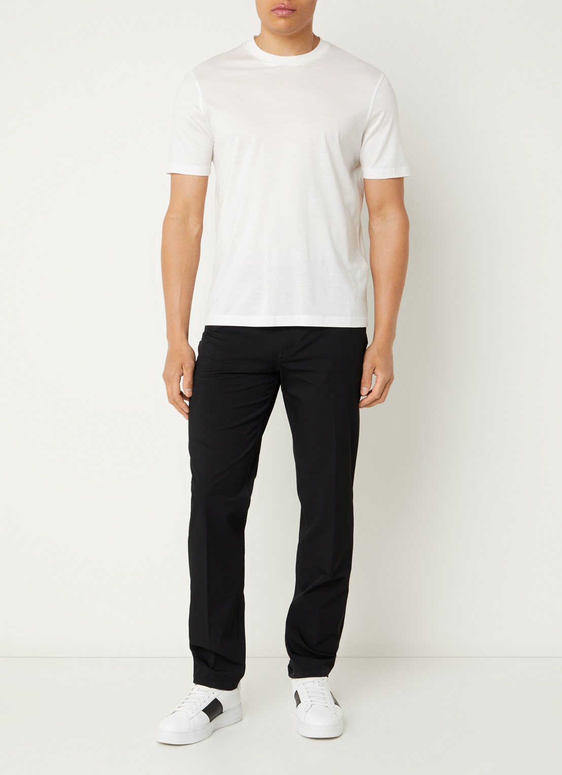 Armani Straight fit chino met steekzakken - voorkant 5 zwart