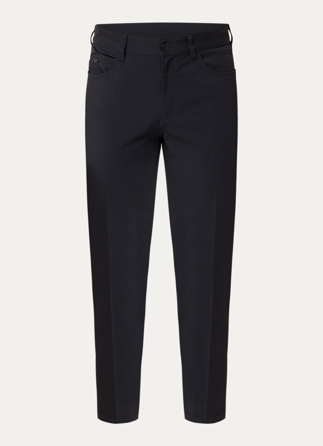 Armani Straight fit chino met steekzakken - voorkant 2 donkerblauw