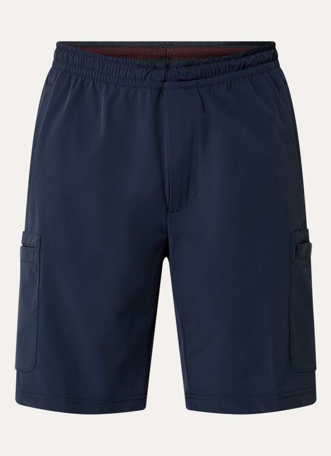 Armani Straight fit korte broek met steekzakken - voorkant 2 donkerblauw