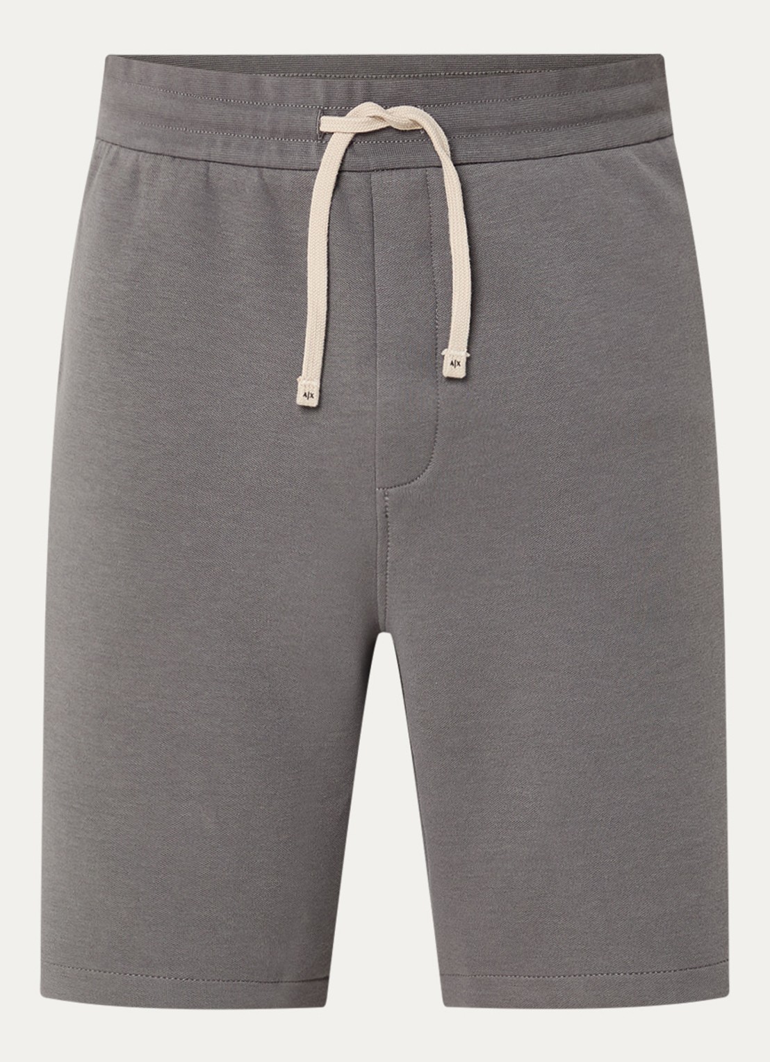 Armani Straight fit korte joggingbroek met logo - voorkant 3 grijs