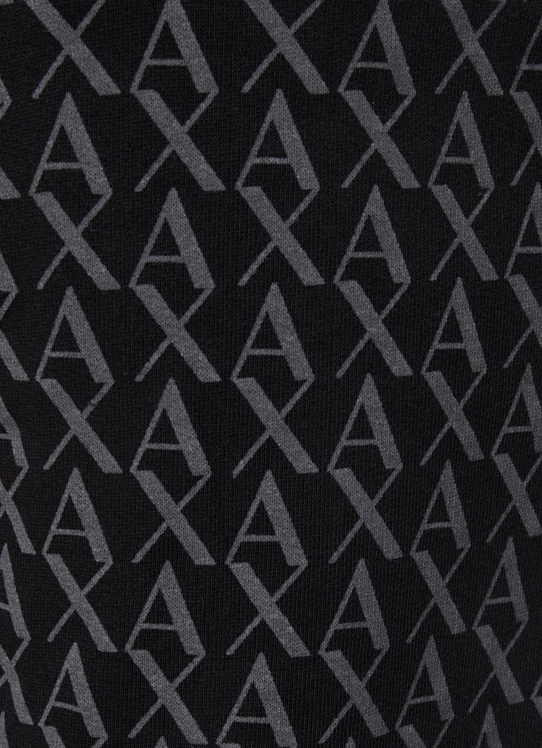 Armani Straight fit korte joggingbroek met logoprint en trekkoord - detail 5 zwart