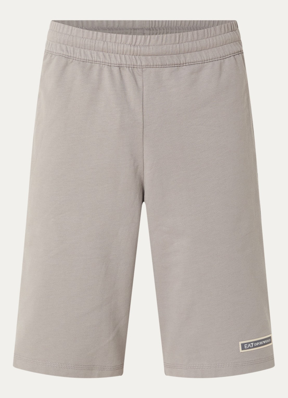 Armani Straight fit korte joggingbroek met logoprint - voorkant blauw