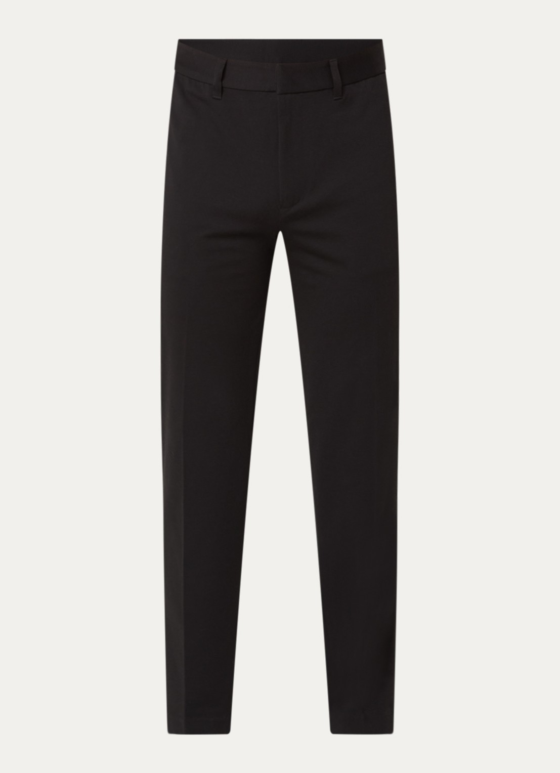Armani Straight fit pantalon met steekzakken - voorkant 4 zwart