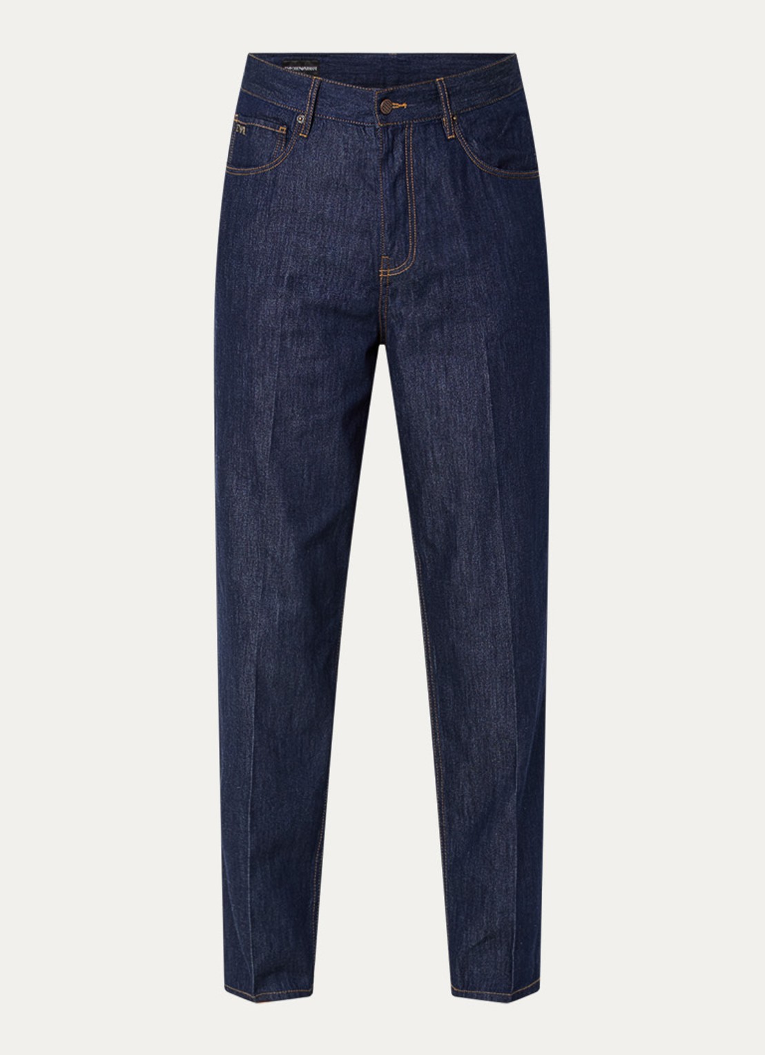 Armani Straight leg jeans met donkere wassing - voorkant 3 donkerblauw