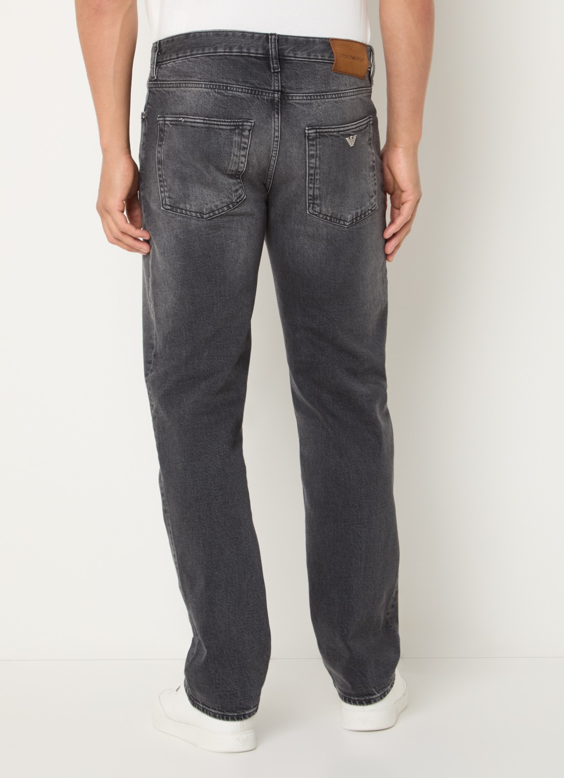 Armani Straight leg jeans met gekleurde wassing - achterkant 5 grijs