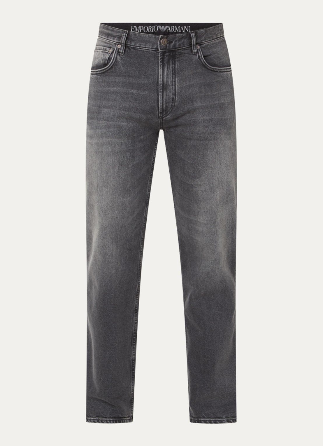 Armani Straight leg jeans met gekleurde wassing - voorkant 3 grijs