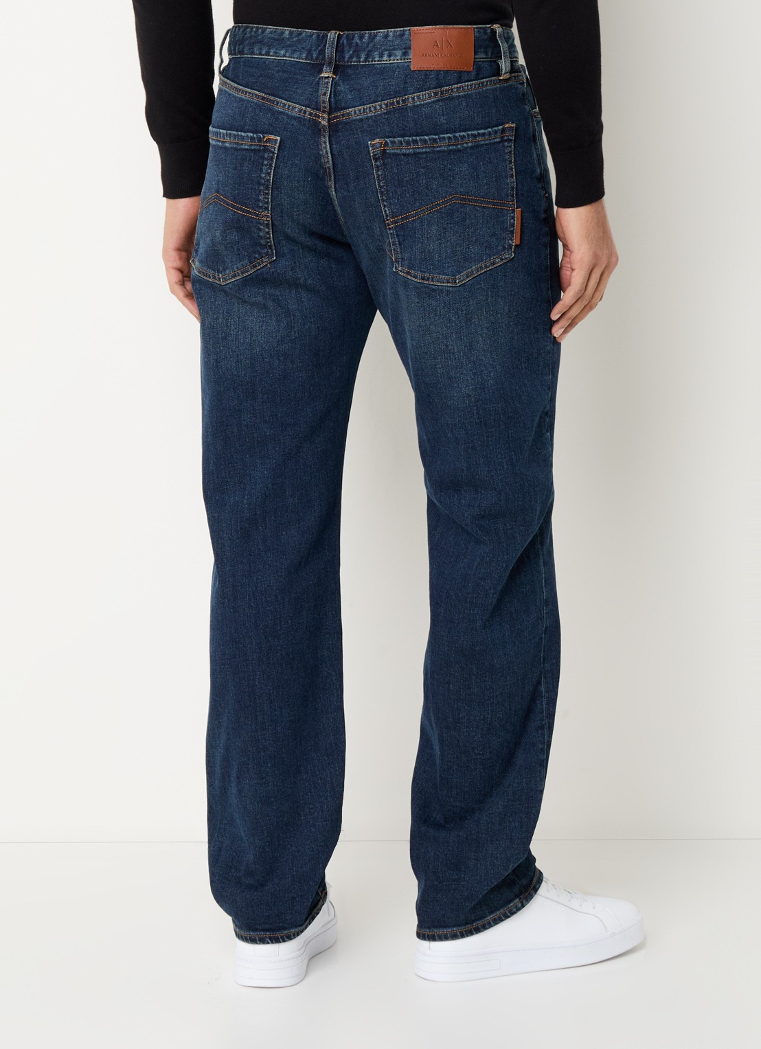 Armani Straight leg jeans met steekzakken - achterkant 5 indigo