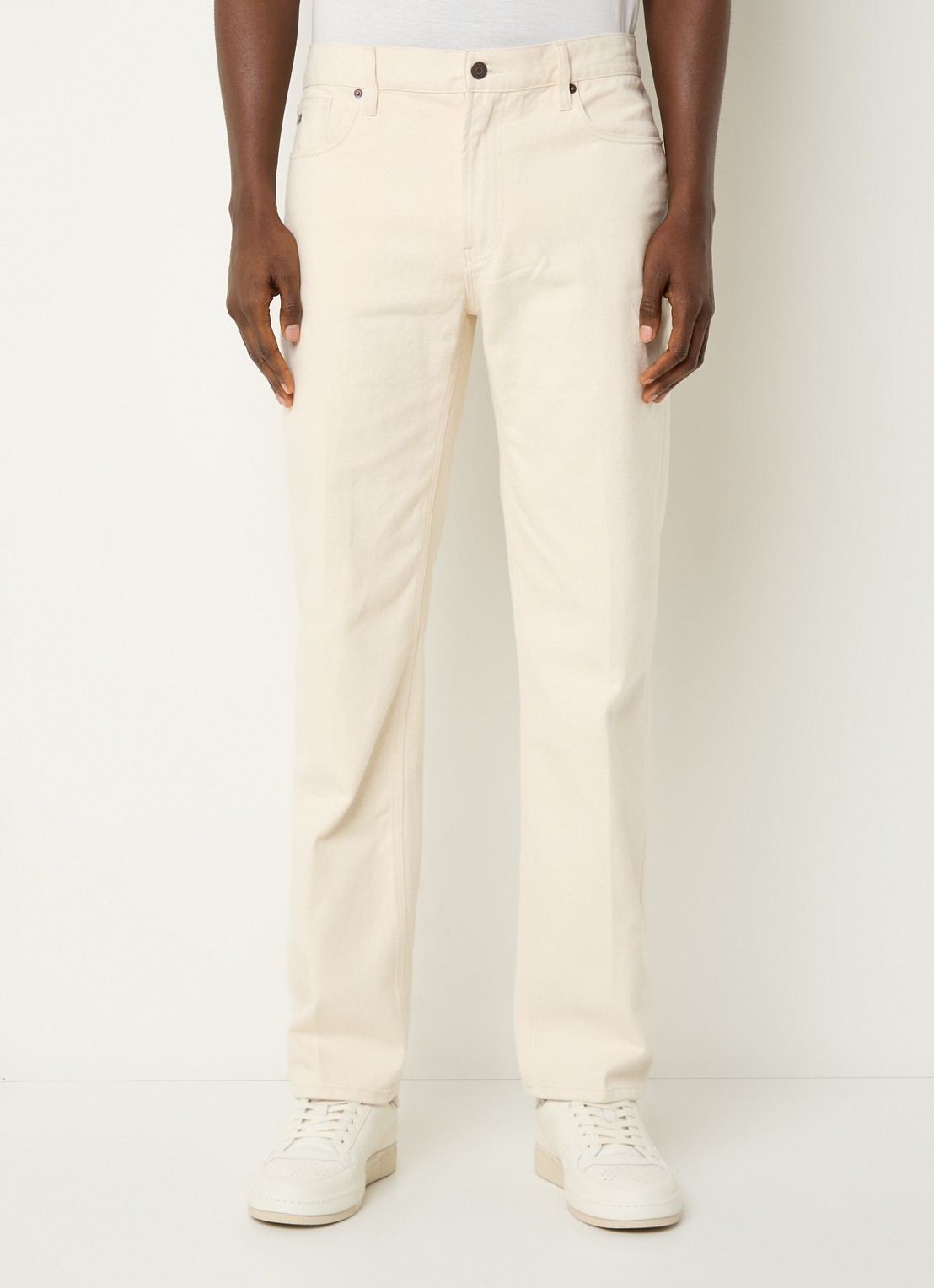 Armani Straight leg jeans met steekzakken - detail 2 creme