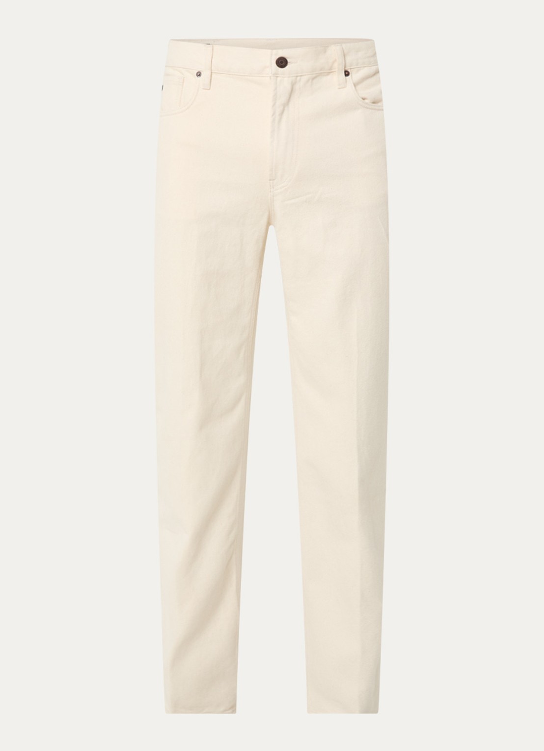 Armani Straight leg jeans met steekzakken - voorkant 4 creme