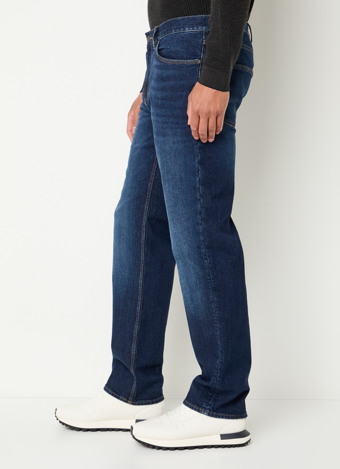 Armani Straight leg jeans met steekzakken - detail 5 indigo