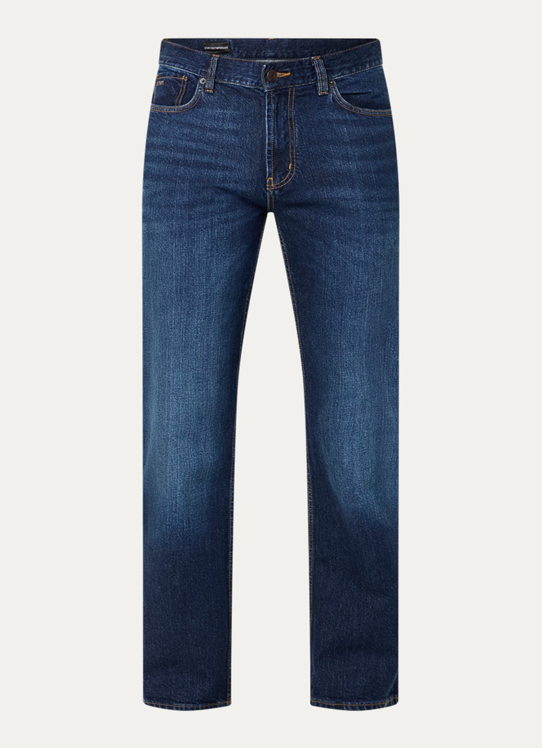 Armani Straight leg jeans met steekzakken - voorkant 2 indigo