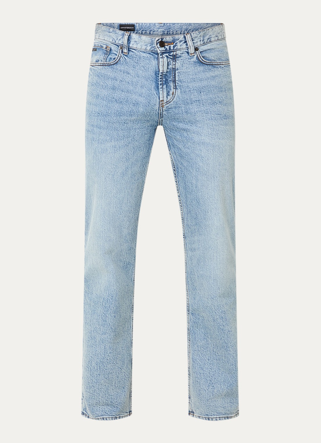 Armani Straight leg jeans met steekzakken - voorkant 4 turquoise