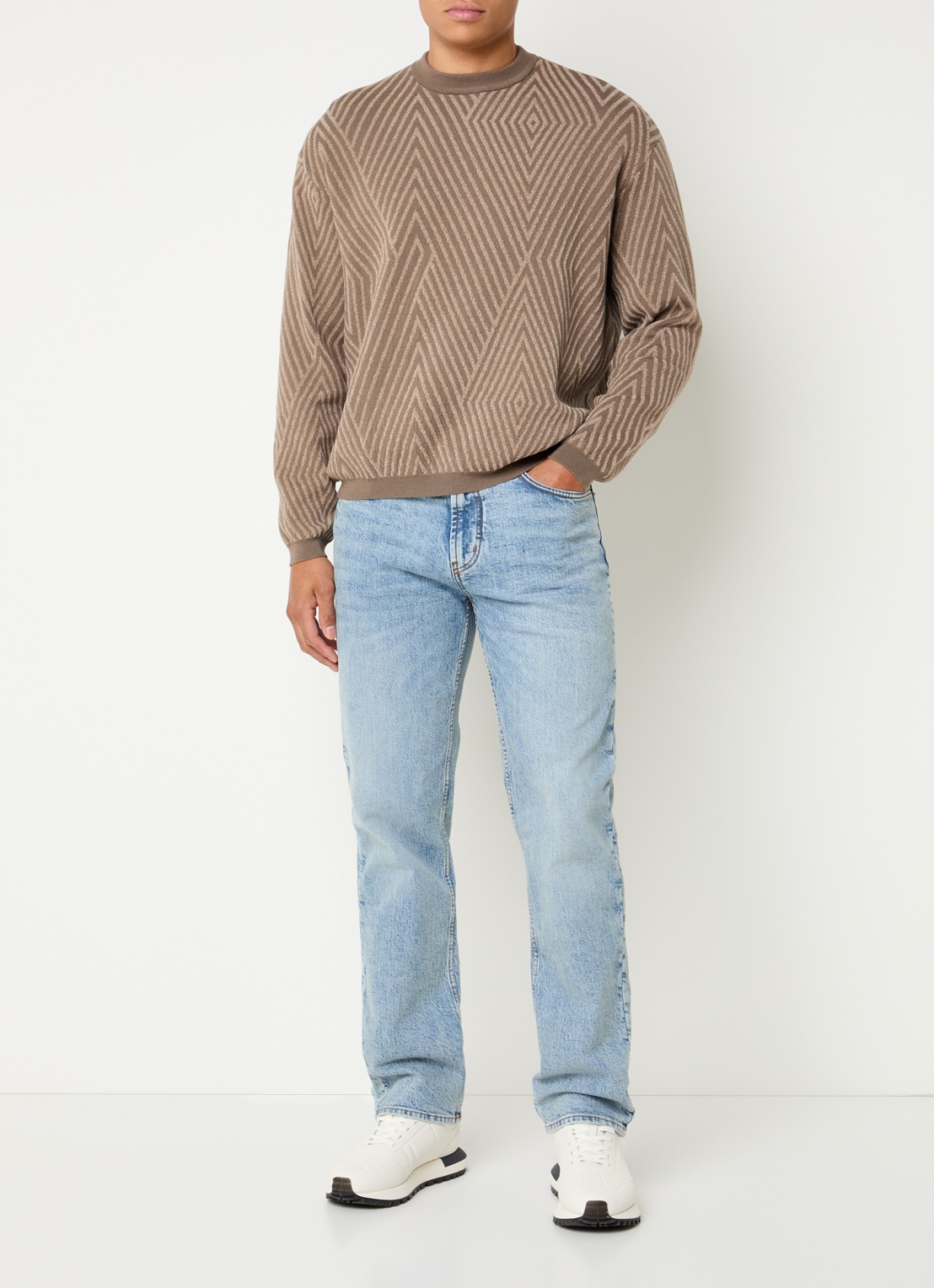 Armani Straight leg jeans met steekzakken - voorkant 5 turquoise