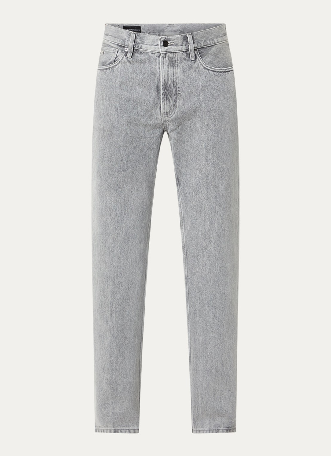 Armani Straight leg jeans met steekzakken - voorkant 3 lichtgrijs
