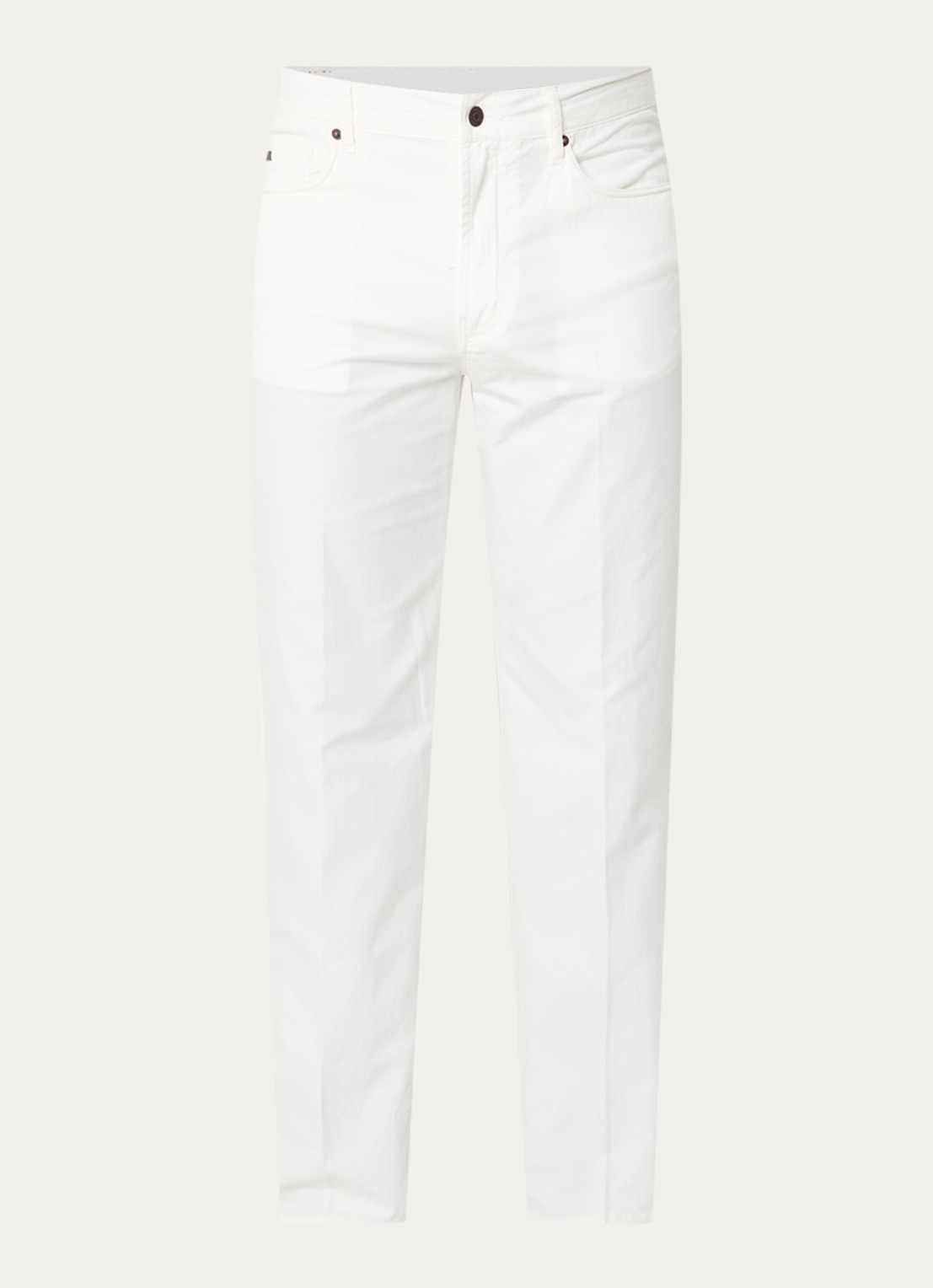 Armani Straight leg jeans met steekzakken - voorkant 4 gebroken wit