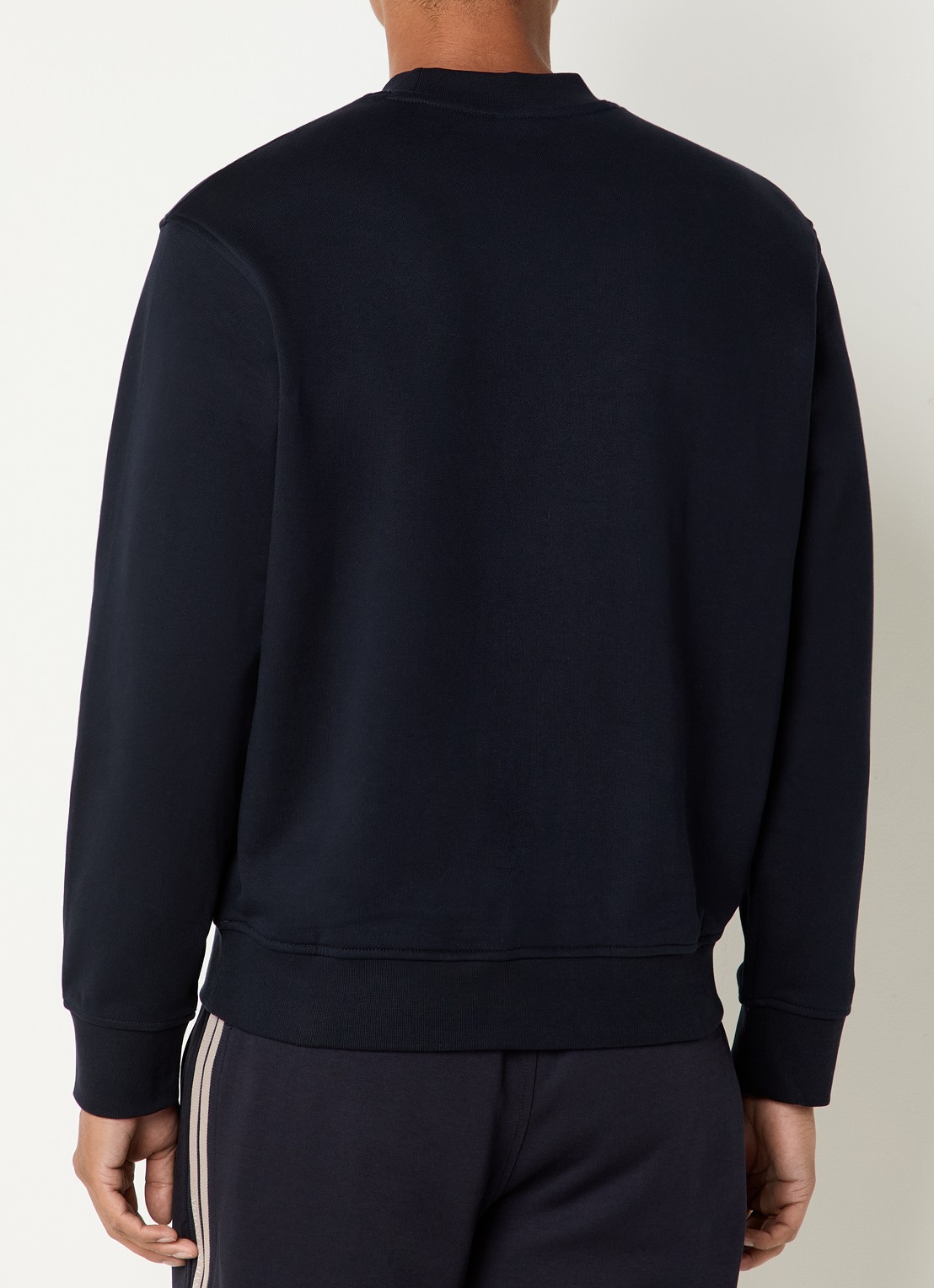 Armani Sweater met 3D logoprint - achterkant donkerblauw