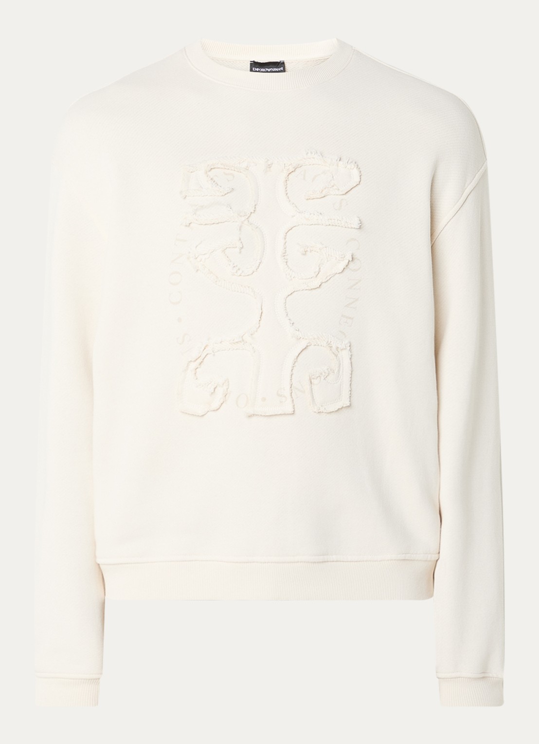 Armani Sweater met borduring - voorkant 2 beige