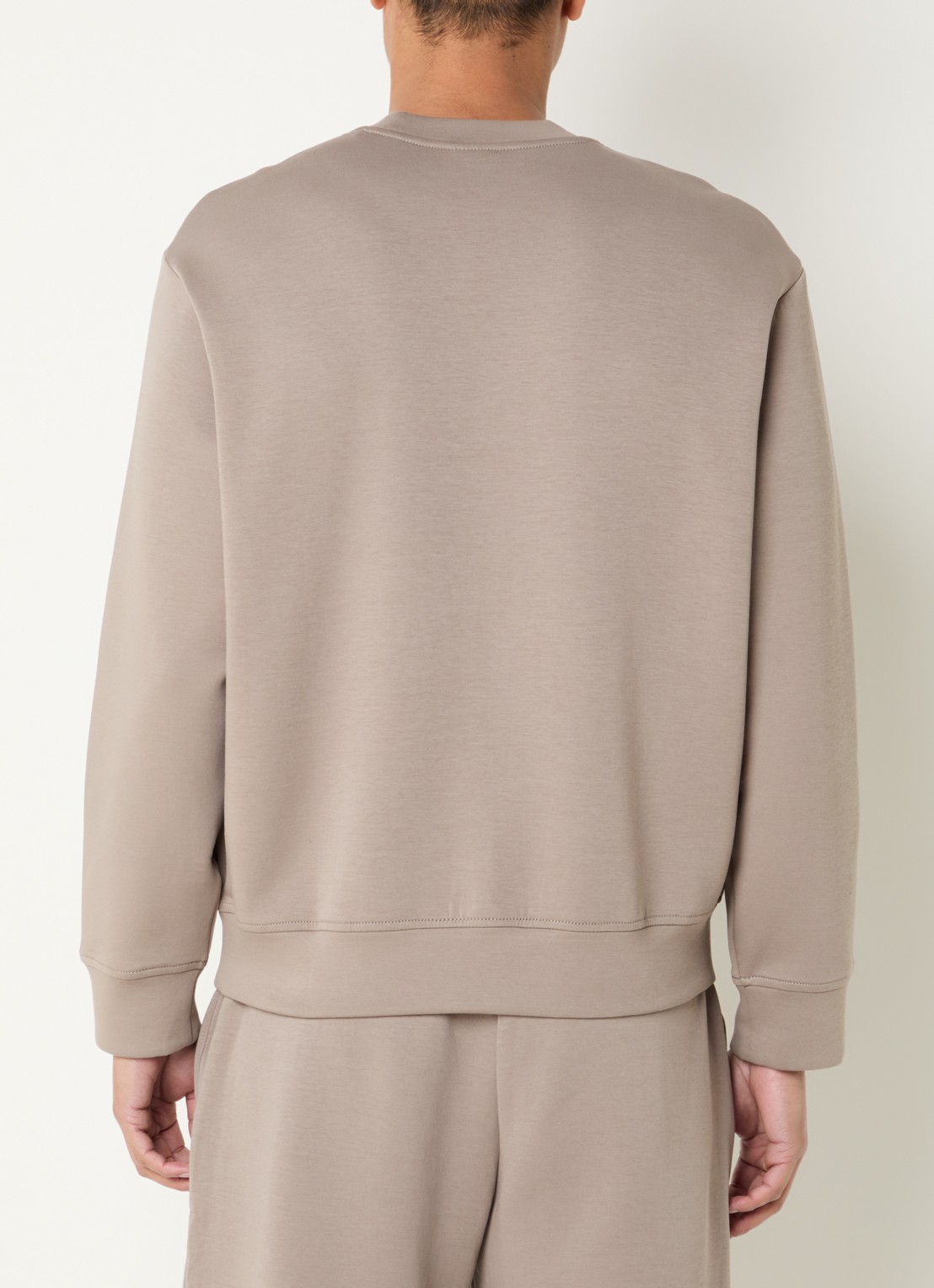 Armani Sweater met logo - achterkant zand