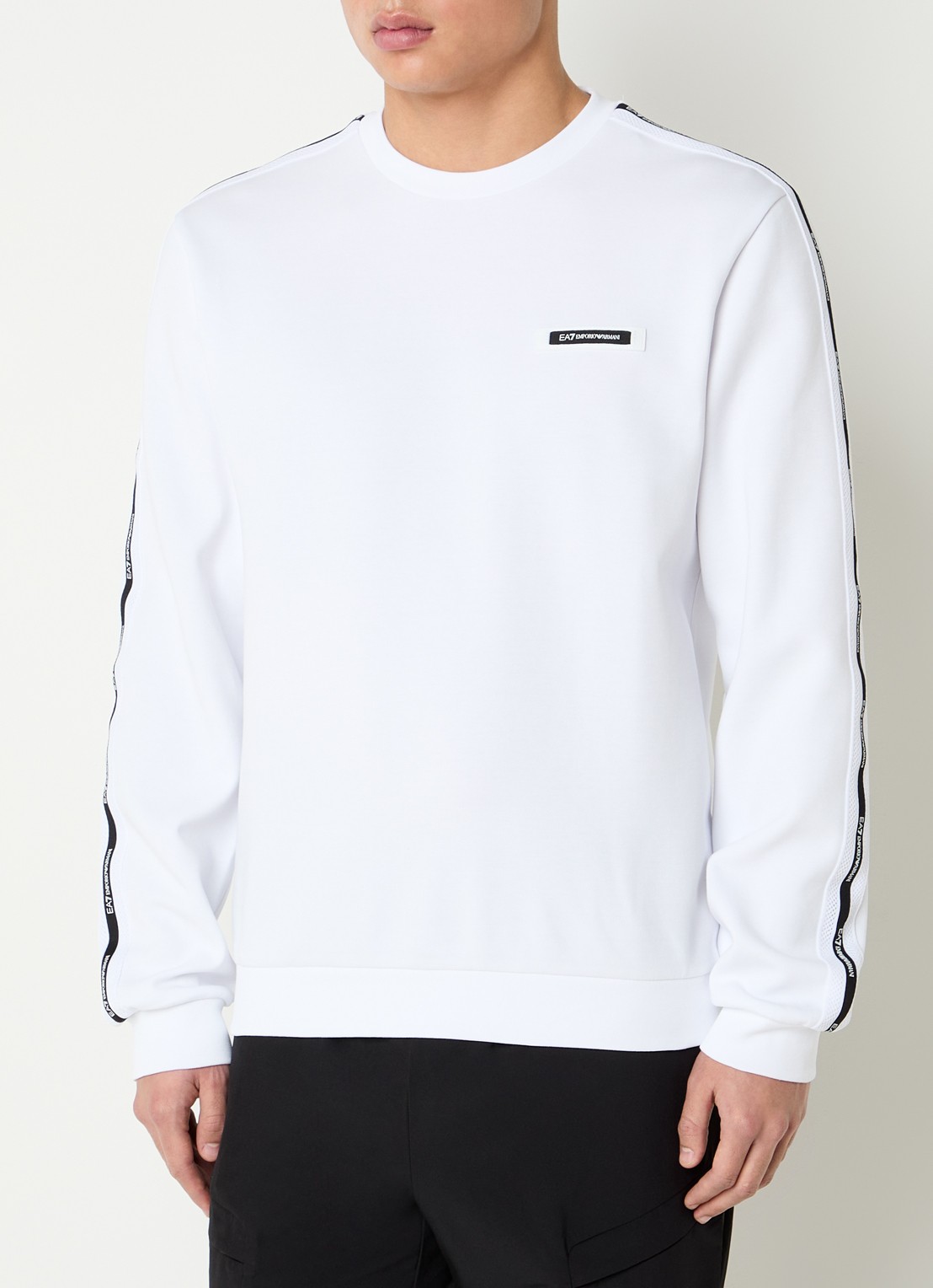 Armani Sweater met logo - detail wit