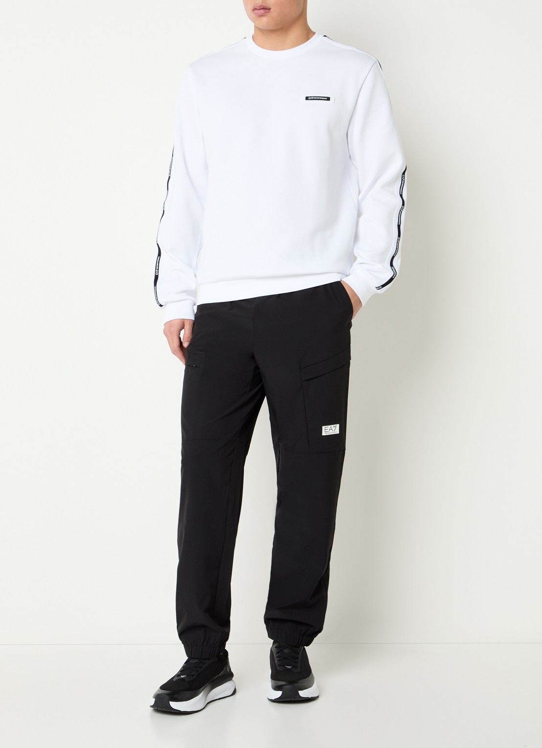 Armani Sweater met logo - voorkant 4 wit