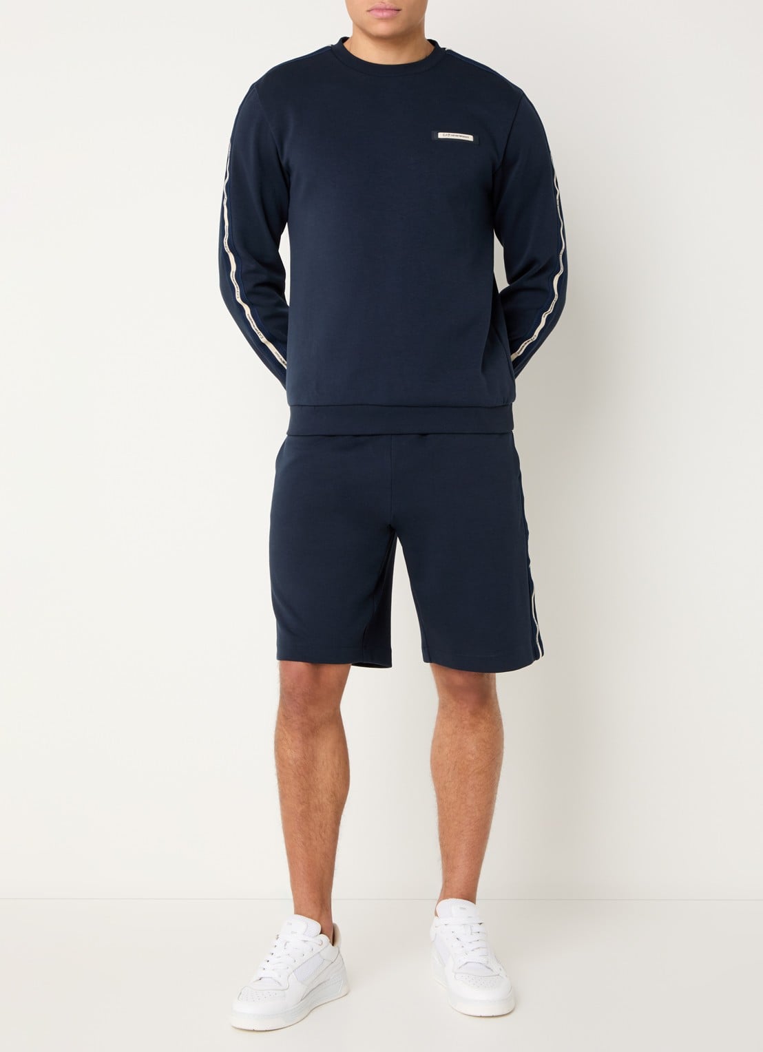 Armani Sweater met logo - voorkant 2 armani blue / blauw