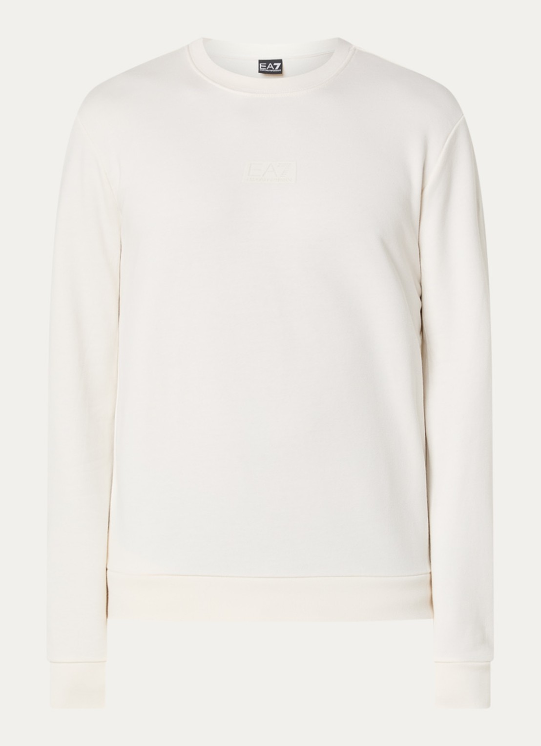 Armani Sweater met logo - voorkant gebroken wit