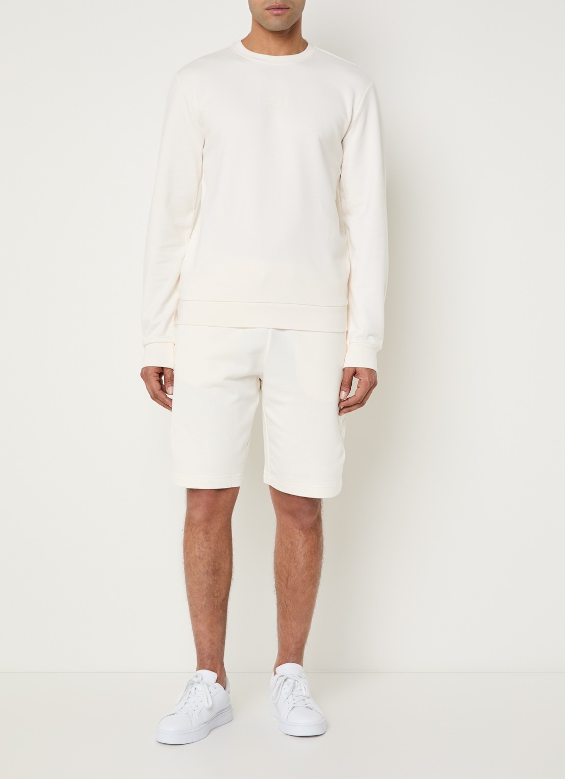 Armani Sweater met logo - voorkant 2 gebroken wit