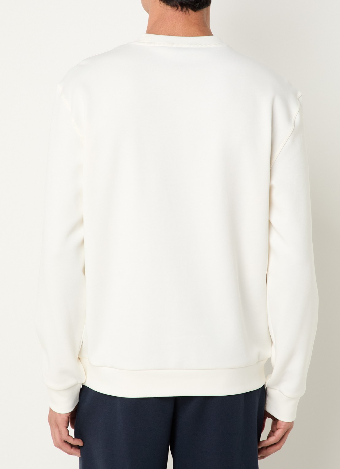 Armani Sweater met logo - achterkant 3 gebroken wit