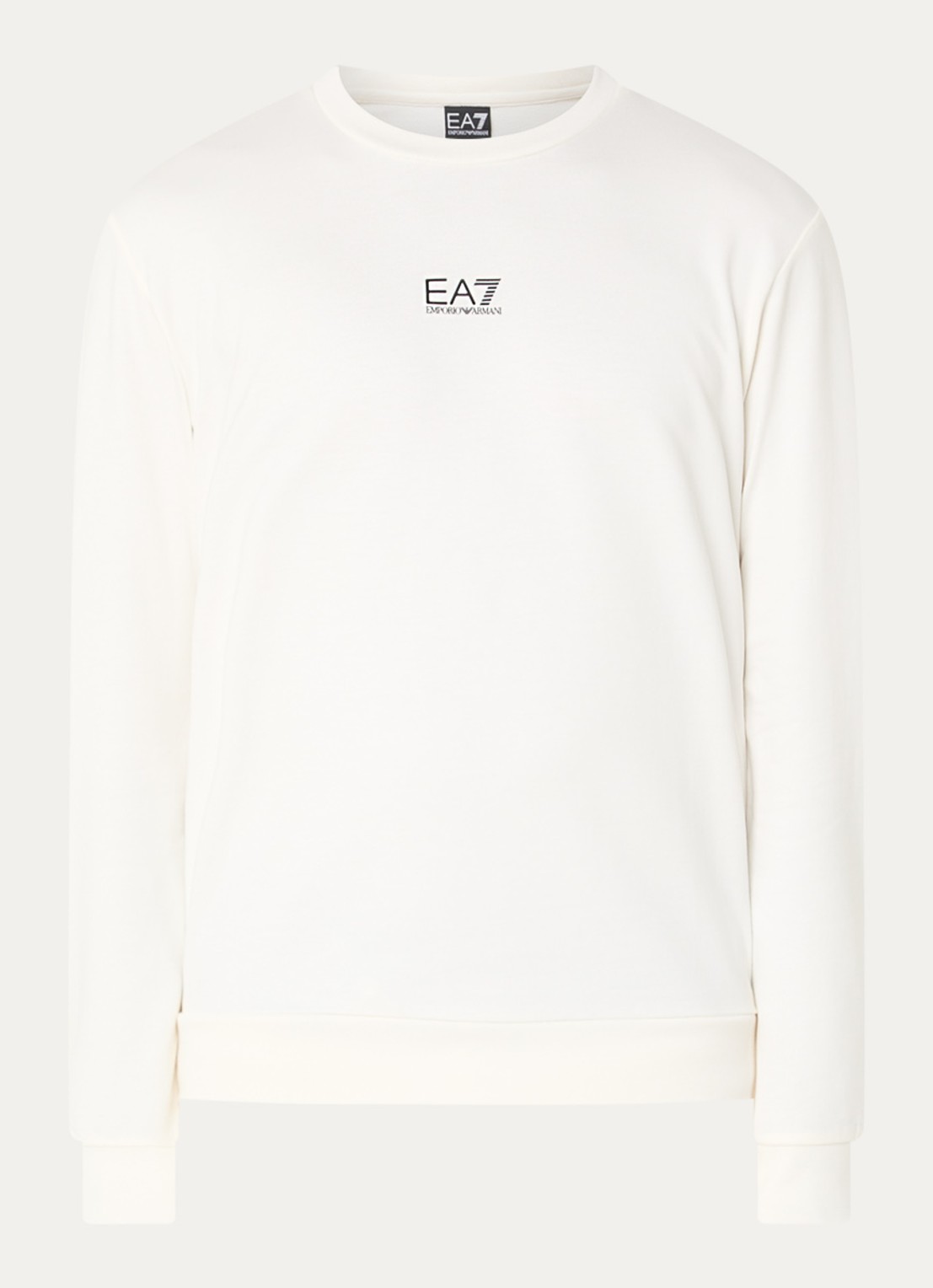 Armani Sweater met logo - voorkant gebroken wit