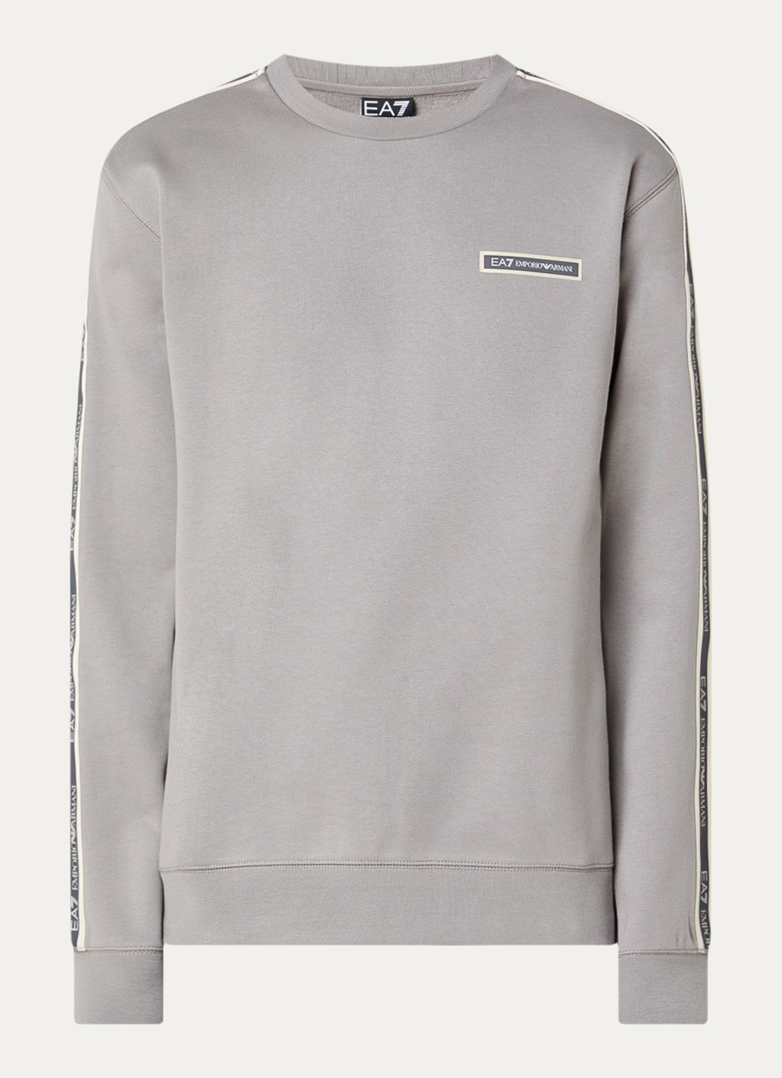 Armani Sweater met logo - voorkant 3 lichtgrijs