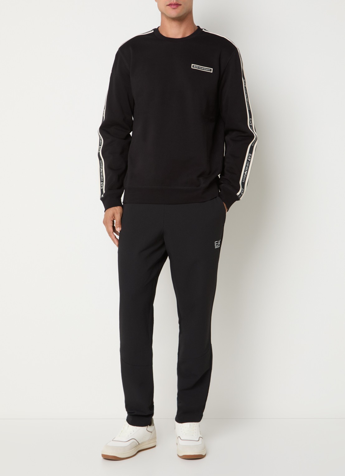 Armani Sweater met logo - voorkant 3 zwart