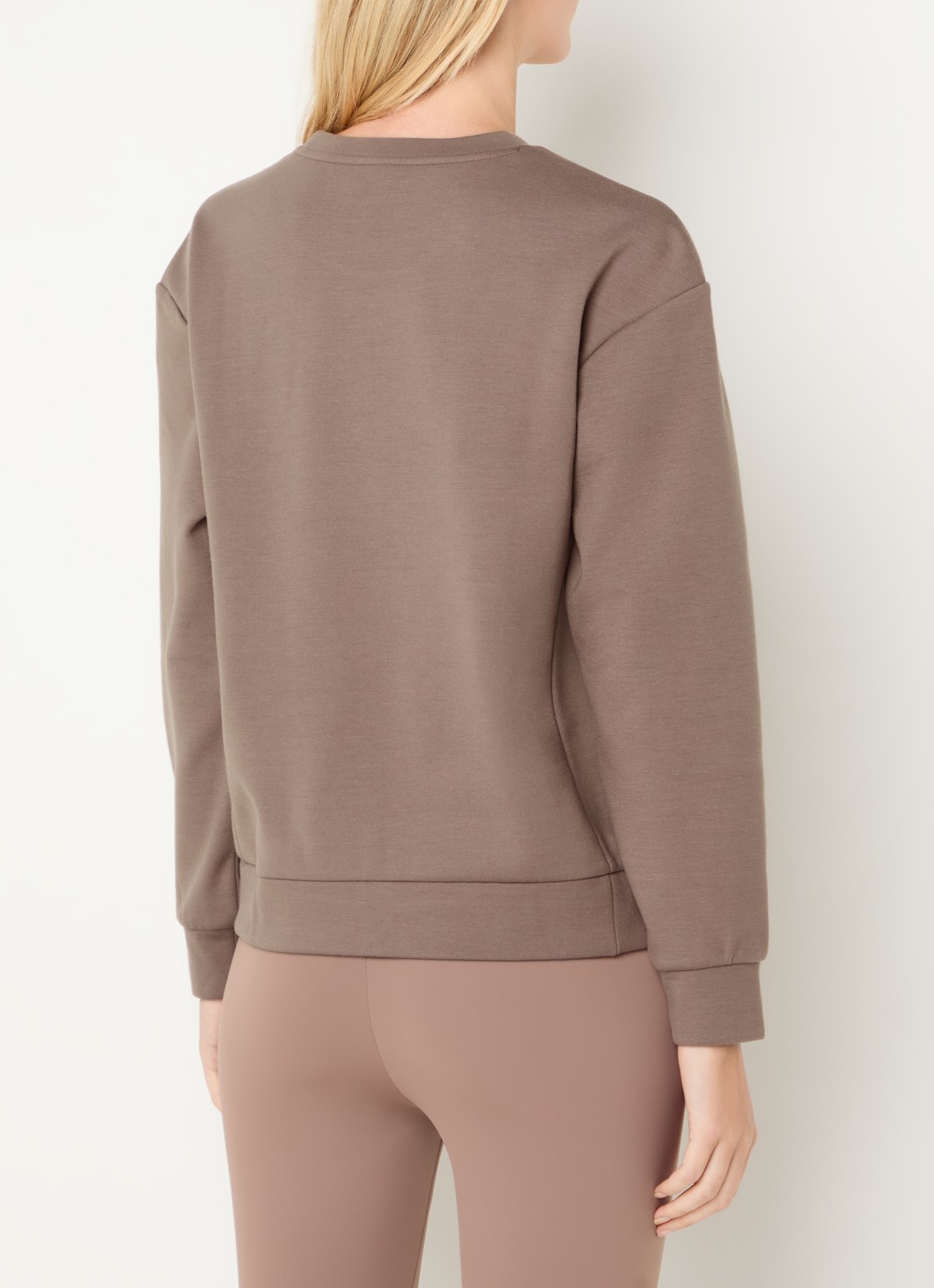 Armani Sweater met logo - achterkant lichtbruin