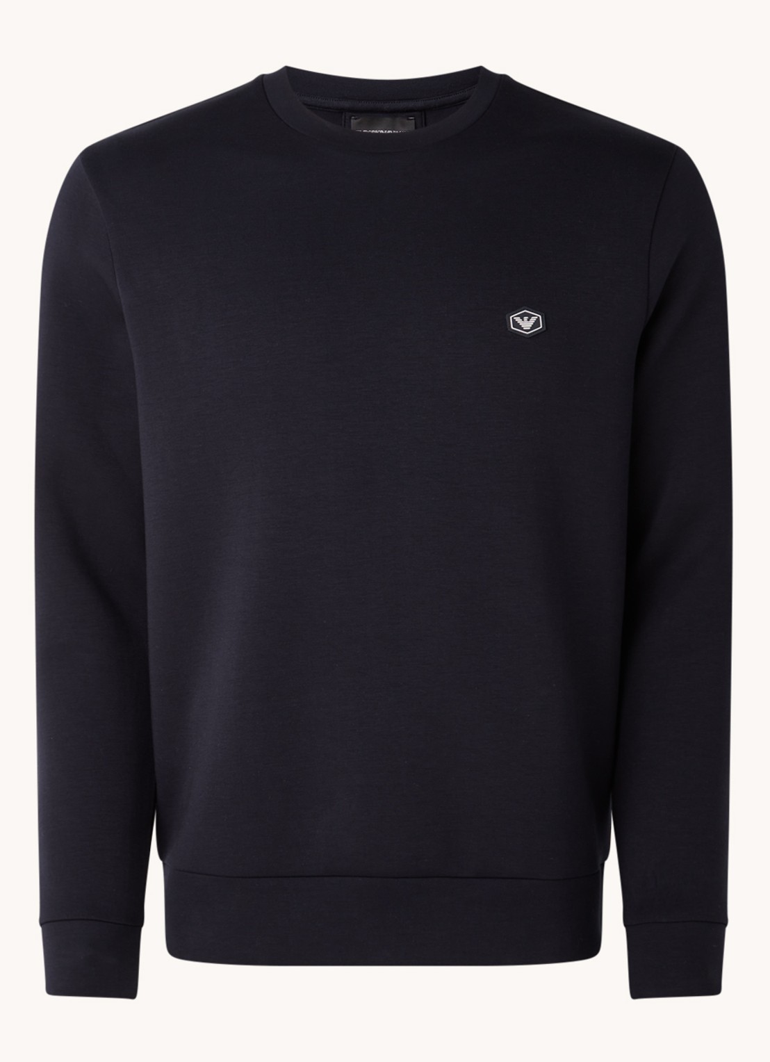 Armani Sweater met logo - voorkant 3 donkerblauw