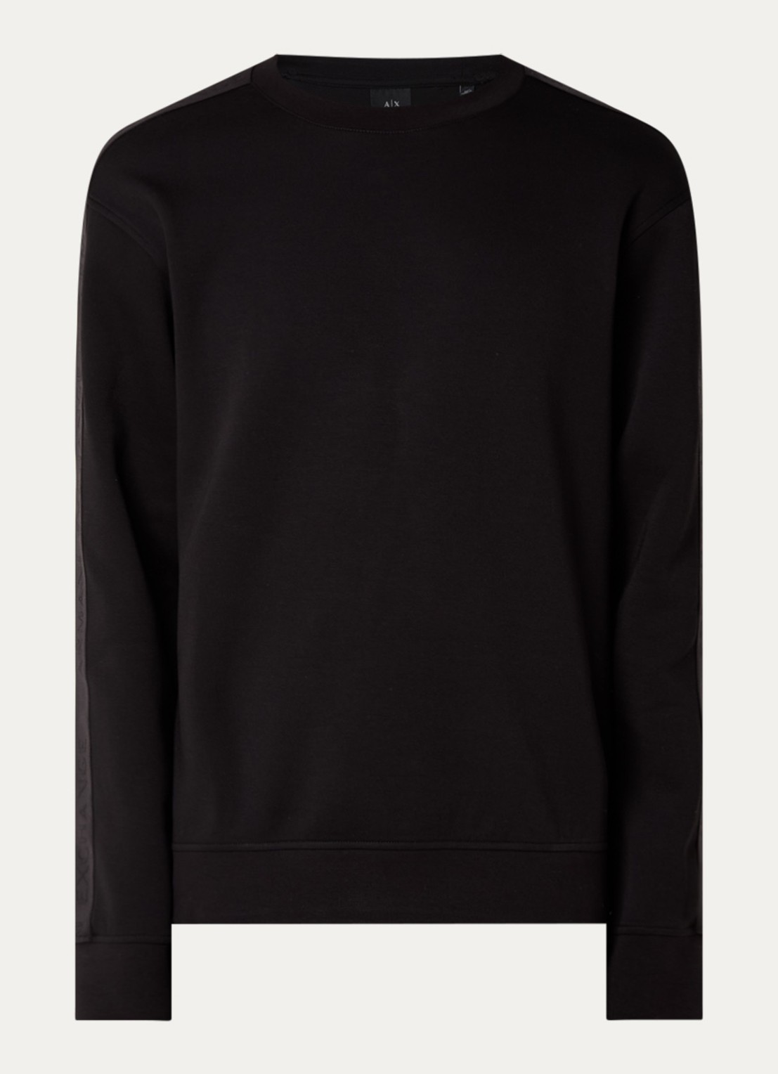 Armani Sweater met logoband - voorkant 3 zwart