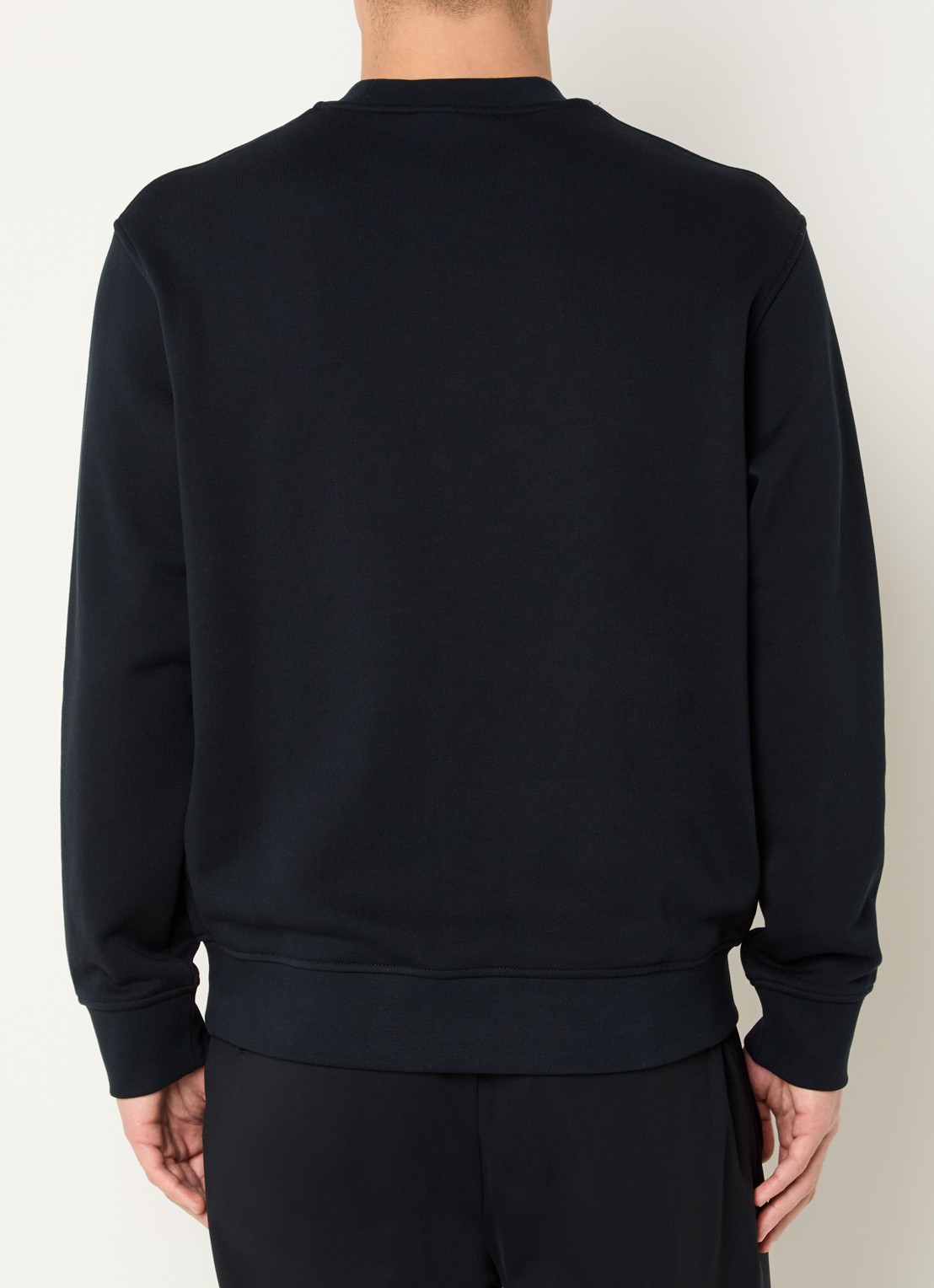 Armani Sweater met logoborduring - achterkant zwart