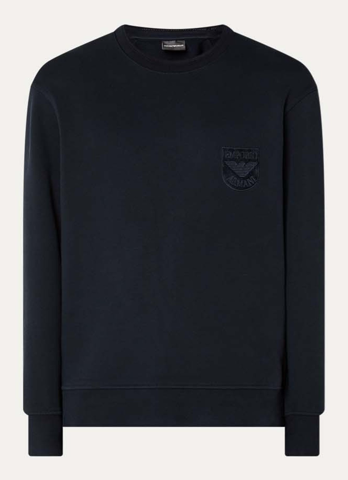 Armani Sweater met logoborduring - voorkant 3 donkerblauw