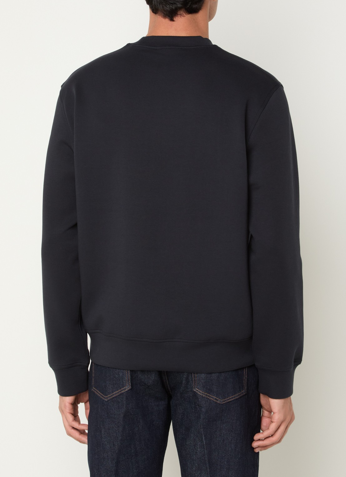 Armani Sweater met logoborduring - achterkant donkerblauw