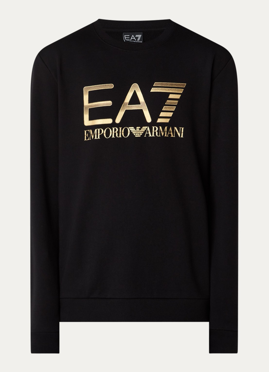Armani Sweater met logoprint - voorkant 3 zwart
