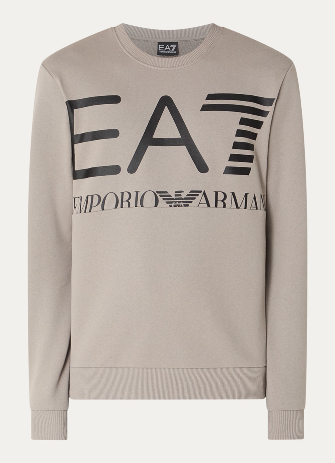 Armani Sweater met logoprint - voorkant 3 donkerbeige
