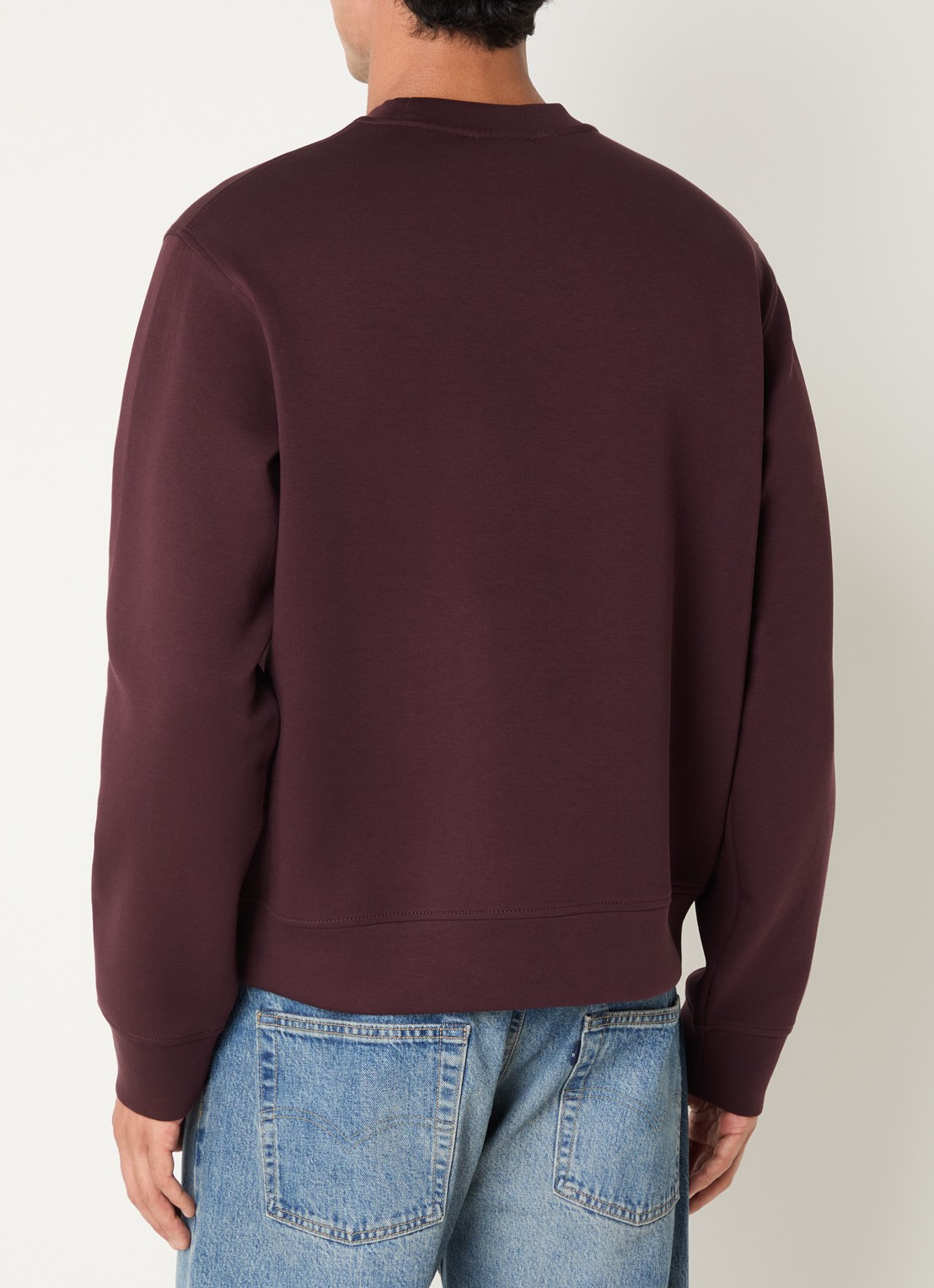 Armani Sweater met logoprint - achterkant 2 aubergine