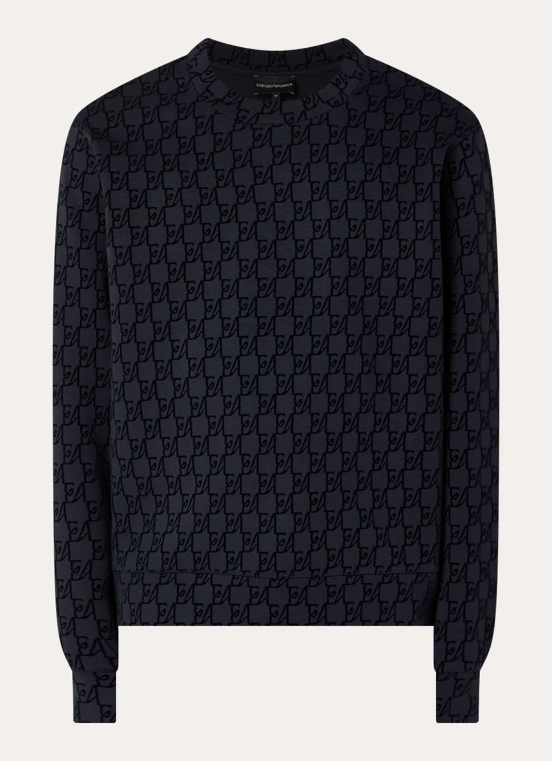 Armani Sweater met print - voorkant antraciet