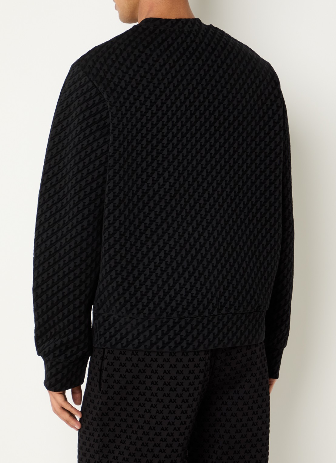 Armani Sweater met print - achterkant zwart