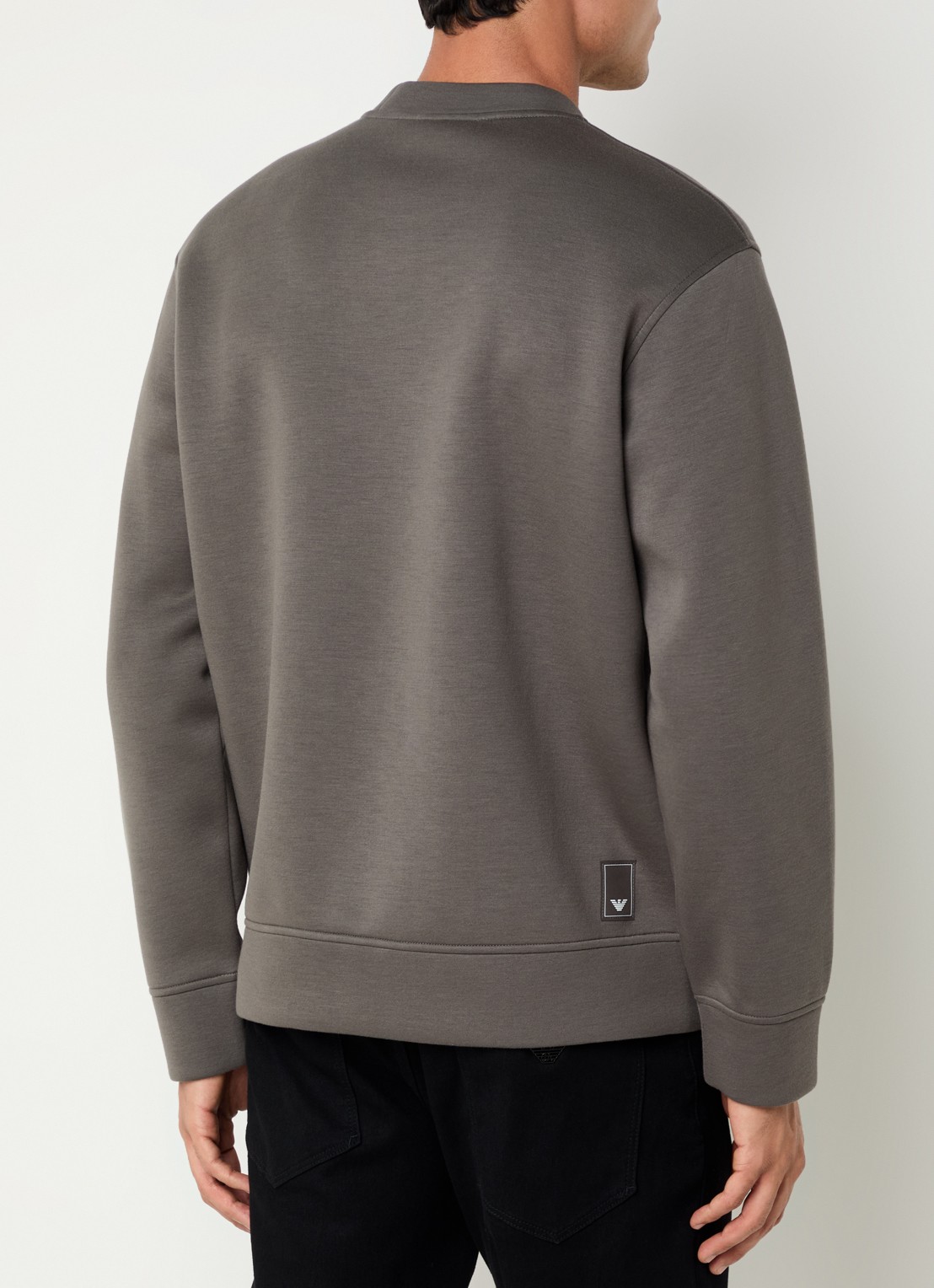 Armani Sweater met ritszakken - achterkant 3 donkergrijs