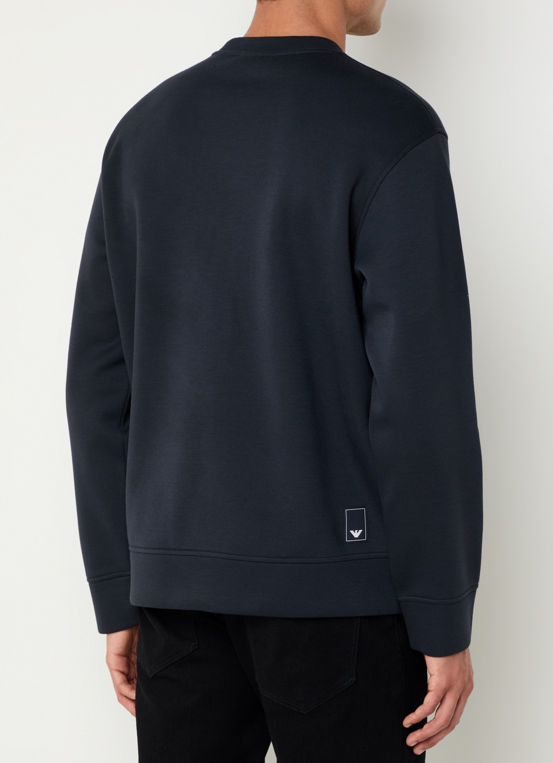 Armani Sweater met ritszakken - achterkant 2 donkerblauw