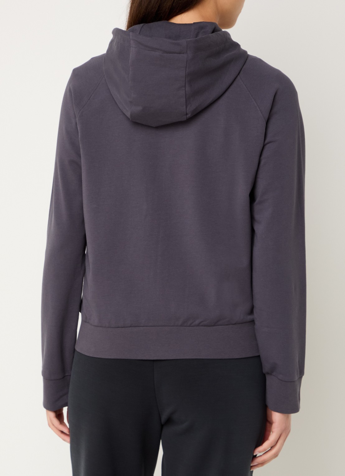 Armani Sweatvest met capuchon en logo - achterkant 5 antraciet
