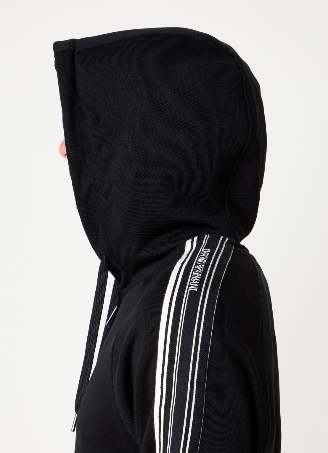 Armani Sweatvest met capuchon - detail 2 zwart