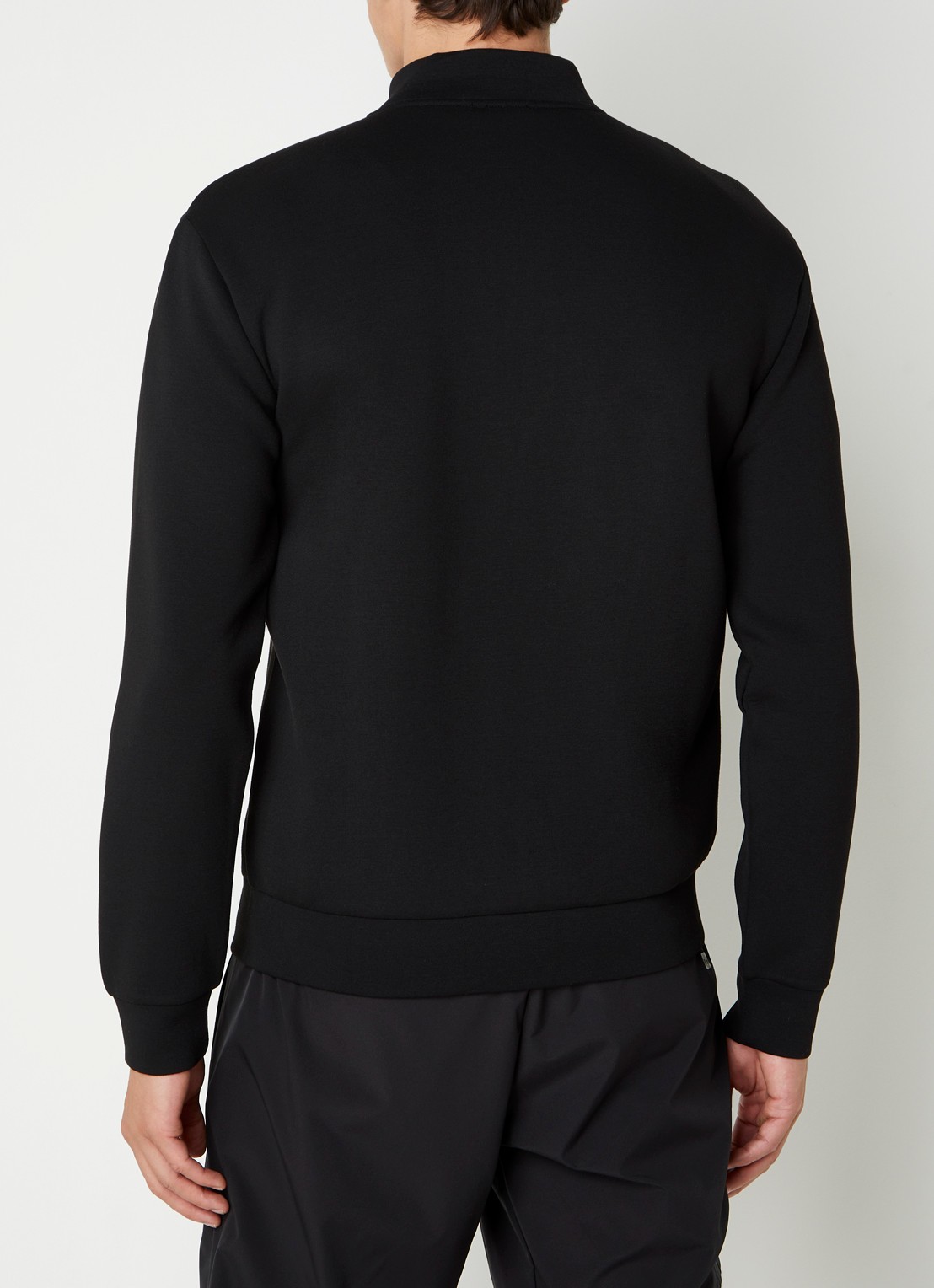 Armani Sweatvest met logo en ritszakken  - achterkant 4 zwart