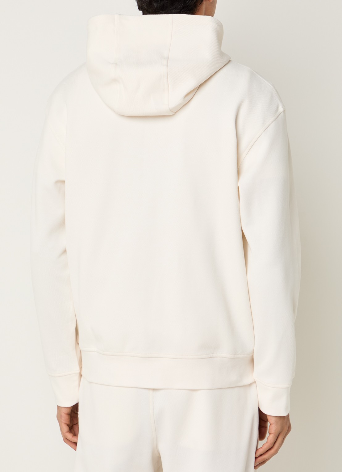 Armani Sweatvest met logo en steekzakken - achterkant 5 gebroken wit