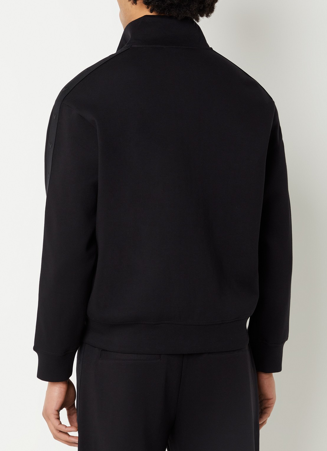 Armani Sweatvest met logo en steekzakken - achterkant 3 zwart