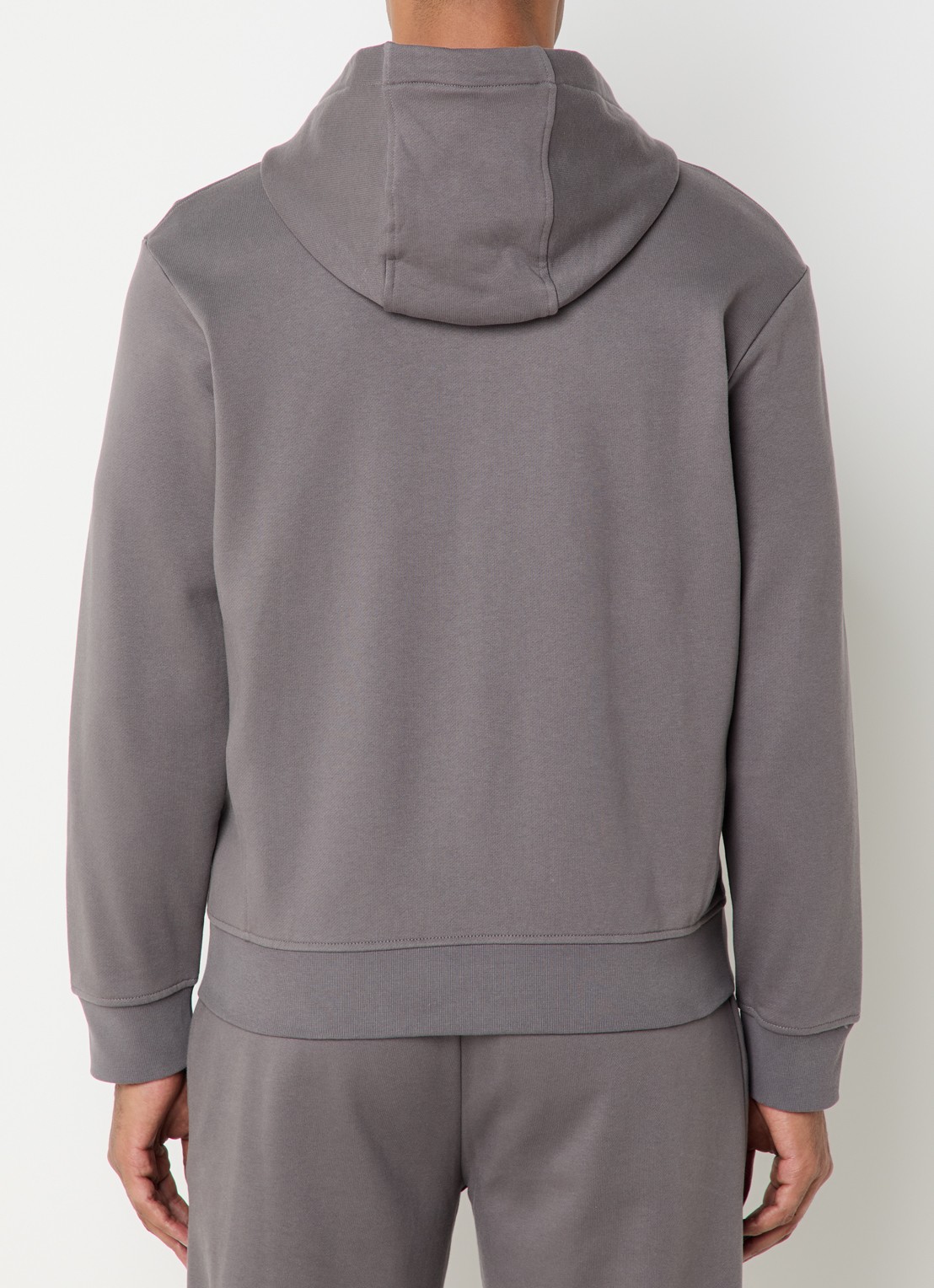 Armani Sweatvest met logo - achterkant donkergrijs